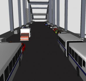 大型跨海拉索桥SU模型下载_sketchup草图大师SKP模型