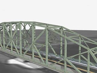 美国华盛顿公路大桥SU模型下载_sketchup草图大师SKP模型