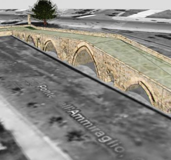 巴勒莫桥梁建筑SU模型下载_sketchup草图大师SKP模型