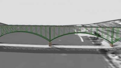 田纳西州诺克斯维尔桥梁SU模型下载_sketchup草图大师SKP模型