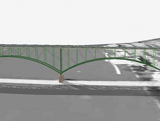 田纳西州诺克斯维尔桥梁SU模型下载_sketchup草图大师SKP模型