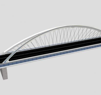阿波罗大桥建筑SU模型下载_sketchup草图大师SKP模型