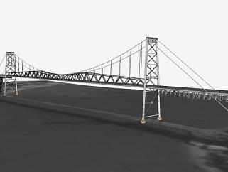 大陆高架桥建筑桥梁SU模型下载_sketchup草图大师SKP模型