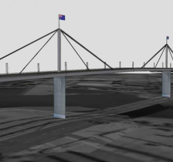 西门桥桥梁建筑SU模型下载_sketchup草图大师SKP模型