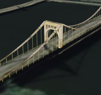 第七街大桥建筑桥梁SU模型下载_sketchup草图大师SKP模型