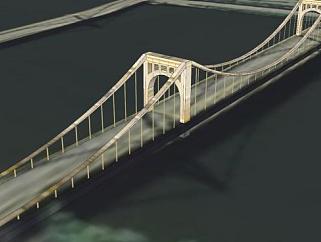 第七街大桥建筑桥梁SU模型下载_sketchup草图大师SKP模型