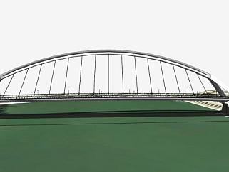 船桥桥梁建筑SU模型下载_sketchup草图大师SKP模型