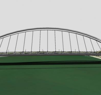 船桥桥梁建筑SU模型下载_sketchup草图大师SKP模型