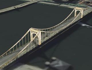 第六街大桥建筑SU模型下载_sketchup草图大师SKP模型
