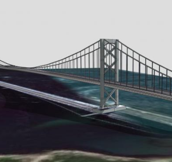 日本大鸣门桥SU模型下载_sketchup草图大师SKP模型