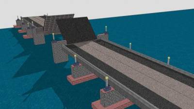圣彼得堡开桥SU模型下载_sketchup草图大师SKP模型