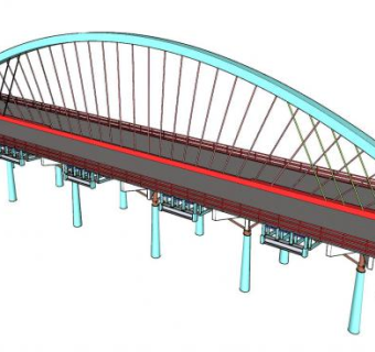 奥斯特拉达桥梁SU模型下载_sketchup草图大师SKP模型