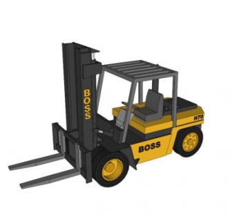 合力叉车机械SU模型_su模型下载 草图大师模型_SKP模型