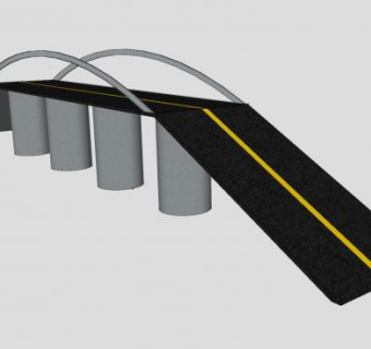 建议黑河大桥SU模型下载_sketchup草图大师SKP模型