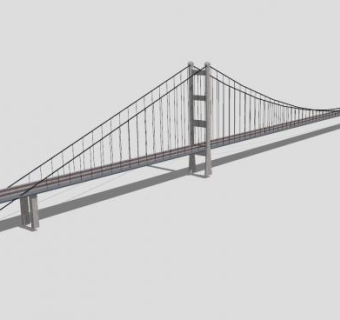 香港青马大桥SU模型下载_sketchup草图大师SKP模型