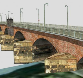 特里尔的罗马桥SU模型下载_sketchup草图大师SKP模型