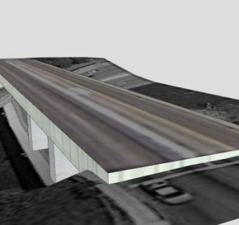 高速公路立交桥SU模型下载_sketchup草图大师SKP模型