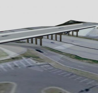 高速公路35号天桥SU模型下载_sketchup草图大师SKP模型
