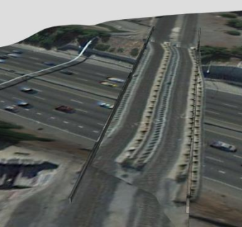 斜立高架公路桥SU模型下载_sketchup草图大师SKP模型