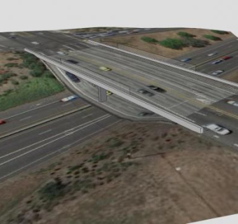 俄勒冈道路立交桥SU模型下载_sketchup草图大师SKP模型