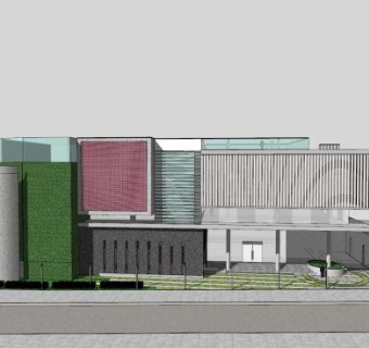 拉巴尼商业建筑SU模型下载_sketchup草图大师SKP模型