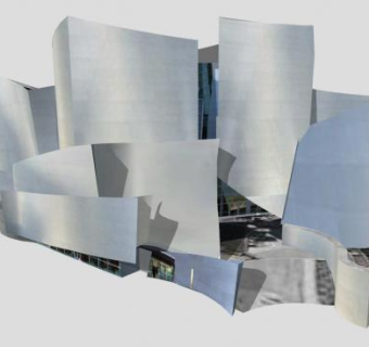 华特音乐厅商业建筑SU模型下载_sketchup草图大师SKP模型