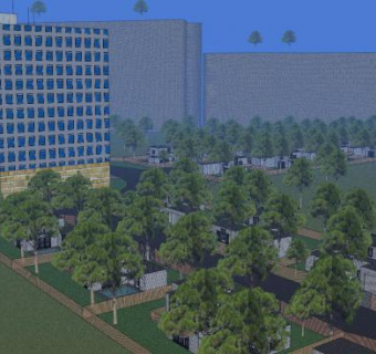 完美城市商业街SU模型下载_sketchup草图大师SKP模型