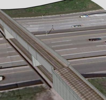 火车铁轨立交桥SU模型下载_sketchup草图大师SKP模型