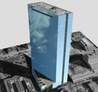 汉考克广场建筑大厦下载_sketchup草图大师SKP模型