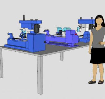 机械加工设备SU模型_su模型下载 草图大师模型_SKP模型