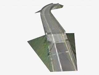 温哥华的弧形立交桥SU模型下载_sketchup草图大师SKP模型