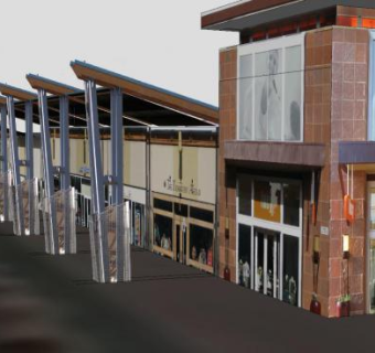 第29街商场商业街SU模型下载_sketchup草图大师SKP模型