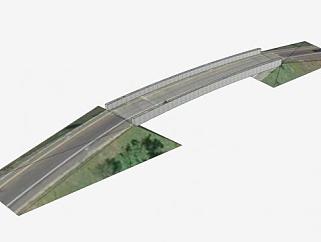高架公路桥SU模型下载_sketchup草图大师SKP模型