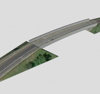 高架公路桥SU模型下载_sketchup草图大师SKP模型