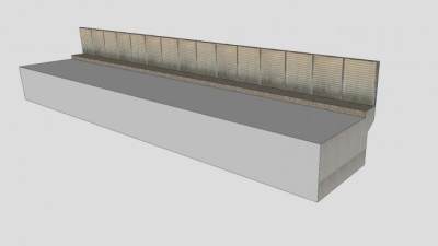 护栏天桥SU模型下载_sketchup草图大师SKP模型