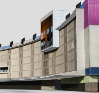 太阳能商业建筑SU模型下载_sketchup草图大师SKP模型