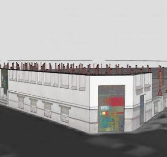 圣米格尔市场建筑SU模型下载_sketchup草图大师SKP模型