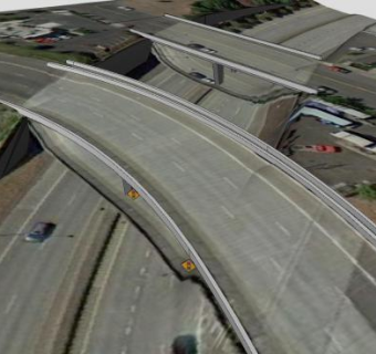 双道高架桥SU模型下载_sketchup草图大师SKP模型