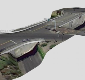 俄勒冈城市立交桥SU模型下载_sketchup草图大师SKP模型