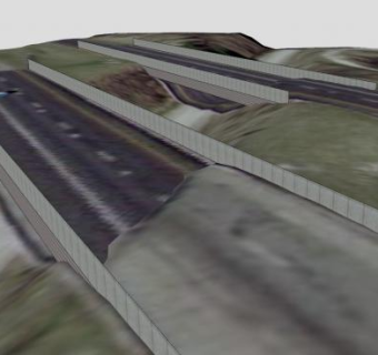 俄亥俄州城镇考夫曼路232号立交桥SU模型下载_sketchup草图大师SKP模型