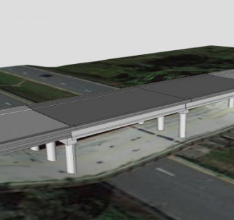马萨诸塞州哈德利北路116号立交桥SU模型下载_sketchup草图大师SKP模型