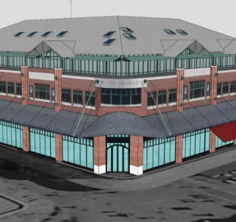 富尔顿市场商场建筑SU模型下载_sketchup草图大师SKP模型