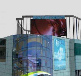 码头商店购物中心SU模型下载_sketchup草图大师SKP模型