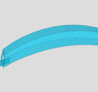 玻璃拱桥SU模型下载_sketchup草图大师SKP模型