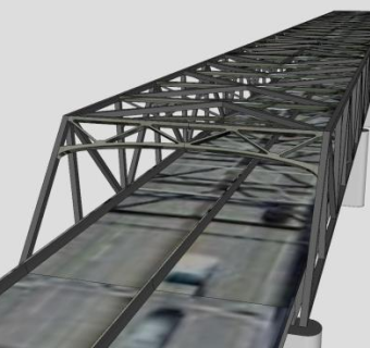 斯卡吉特河大桥I-5号SU模型下载_sketchup草图大师SKP模型