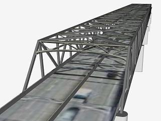 斯卡吉特河大桥I-5号SU模型下载_sketchup草图大师SKP模型