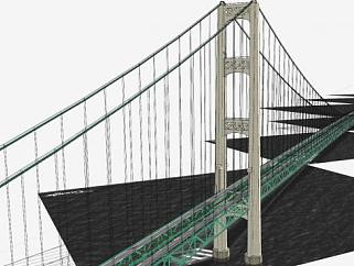 麦基诺跨海桥SU模型下载_sketchup草图大师SKP模型