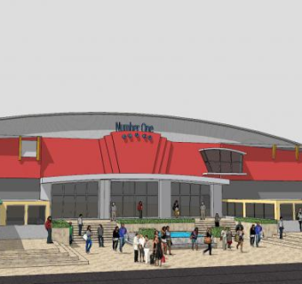 购物中心康复建筑SU模型下载_sketchup草图大师SKP模型