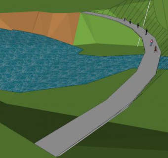 南卡罗来纳州自由桥SU模型下载_sketchup草图大师SKP模型