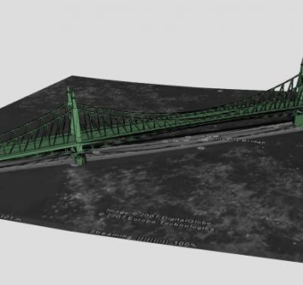 布达佩斯自由桥SU模型下载_sketchup草图大师SKP模型